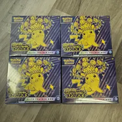 LOT OF 4 Pokemon Surging Sparks ETB Elite Trainer Box Factory Sealed - Image 2