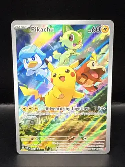 Pokemon Pikachu 027 Sv: Scarlet & Violet Promo Cards Holo B - Image 1