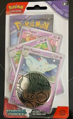 Pokemon TCG Blister w/ Togekiss 1 Temporal Forces, Blister Pack.New and Sealed. - Image 1