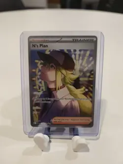 N's Plan 170/086 SIR Holo Pokemon TCG SV: Black Bolt NM - Image 1