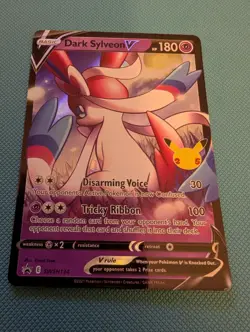 Pokemon TCG: 2021 Celebrations Black Star Promo Dark Sylveon V (SWSH134) - Image 2
