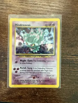 Pokemon TCG Misdreavus Neo Revelation Holo Card 11/64 Unlimited Rare Holographic - Image 1