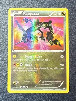 2012 Pokemon Black & White Rayquaza 128/124 Dragons Exalted Secret Rare NM - Image 1