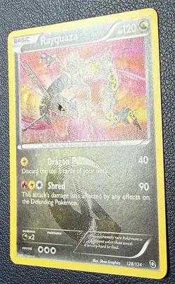 2012 Pokemon Black & White Rayquaza 128/124 Dragons Exalted Secret Rare NM - Image 4