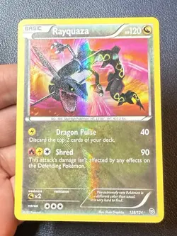 2012 Pokemon Black & White Rayquaza 128/124 Dragons Exalted Secret Rare NM - Image 5