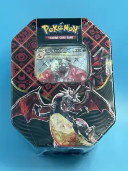 Pokemon TCG Charizard EX Paldean Fates Tin Factory Sealed X2 - Image 1