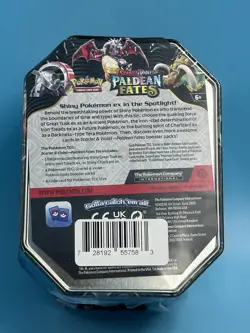 Pokemon TCG Charizard EX Paldean Fates Tin Factory Sealed X2 - Image 2