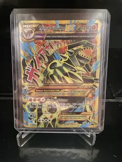 VeryLIGHT PLAY Shiny Primal Groudon EX Full Art Pokemon XY Ancient Origins 97/98 - Image 1