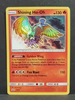 Pokemon SHINING HO-OH SM70 Black Star Promo Holo Foil - Image 1