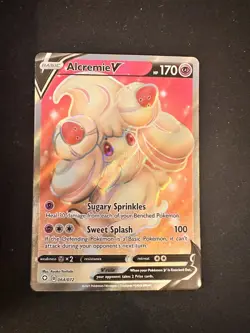Alcremie V 64/72 Holo Full Art Ultra Rare Card Pokemon Shining Fates - NM - Image 1