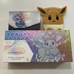 Pokemon Prismatic Evolutions SPC & ETB with 20 Sleeved Holo Cards & NO Packs - Image 1