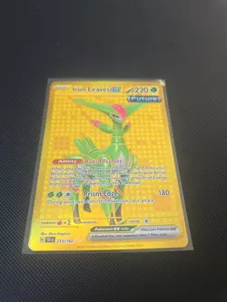 Pokemon TCG Iron Leaves EX Hyper Rare Card 213/162 Holo - Image 2