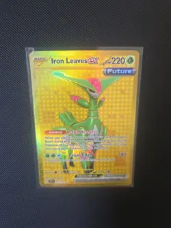 Pokemon TCG Iron Leaves EX Hyper Rare Card 213/162 Holo - Image 3