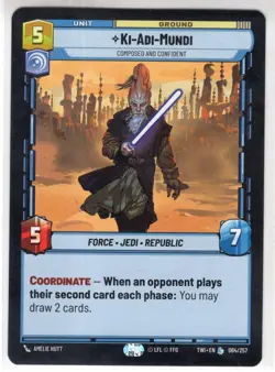 Star Wars Unlimited TotR Card TWI064 Ki-Adi-Mundi - Image 1