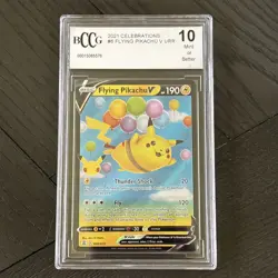 BCCG 10 MINT FLYING PIKACHU V 006/025 Celebrations 2021 Ultra Rare Pokemon Card - Image 1