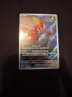 Pokemon TCG Slither Wing Paradox Rift Holo Card 203/182 Illustration Rare - Image 1