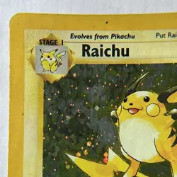 Pokemon TCG Raichu Holo Unlimited+Rare Card Base Set 2, 16/130 - Image 2