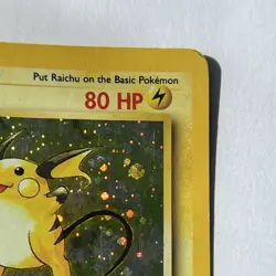 Pokemon TCG Raichu Holo Unlimited+Rare Card Base Set 2, 16/130 - Image 3