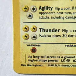 Pokemon TCG Raichu Holo Unlimited+Rare Card Base Set 2, 16/130 - Image 5