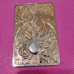 Pokemon Card TCG Charizard 1999 Burger King 23K Gold Card Very Lightly Played - Image 1