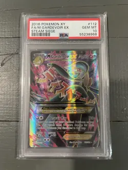 Pokemon M Gardevoir EX Full Art Ultra Rare Card 112/114 Steam Siege 2016 PSA 10 - Image 1