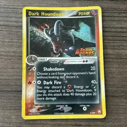 Dark Houndoom 5/109 Holo Team Rocket Returns Stamped Pokemon Card 2004 - Image 1