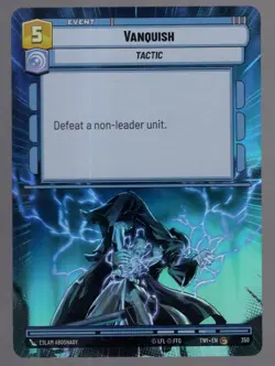 Star Wars Unlimited TotR Foil Hyperspace Card TWI350 Vanquish - Image 1