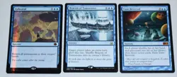 MTG 3x Rare Blue Sorcery Foil Upheaval, Beacon of Tomorrows, Time Reversal - Image 1