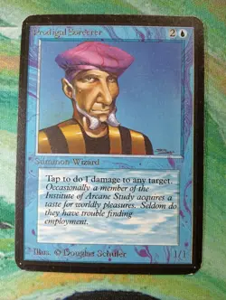 Magic: PRODIGAL SORCERER Limited Alpha MTG Old School VINTAGE 1st Edition - Image 1
