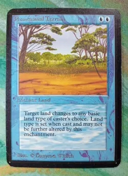 Magic: PHANTASMAL TERRAIN Limited Alpha MTG Old School VINTAGE 1st Edition - Image 1