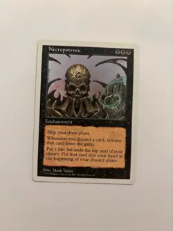 1x Necropotence - MTG - 5th Edition - Regular - Lightly Played - White Border - Image 1
