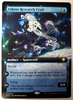 MTG Edge of Eternities Commander - Uthros Research Craft - Extended Rare 0027 NM - Image 1