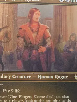 Nine-Fingers Keene Etched FOIL Rare Baldur's Gate MTG MTG - Image 3