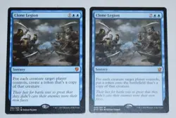 MTG 2x Rare Blue Sorcery CLONE LEGION - Image 1