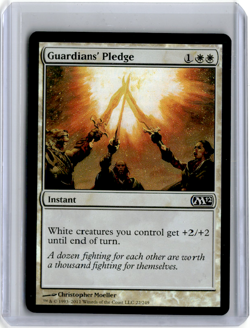 MTG - Guardians' Pledge - FOIL - Magic 2012 M12 - LP - Image 1