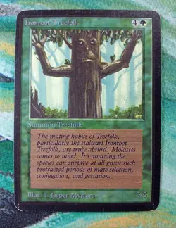 Magic: IRONROOT TREEFOLK Limited Alpha MTG Old School VINTAGE 1st Edition - Image 1