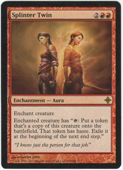 1x Splinter Twin MTG Rise of the Eldrazi Lightly Played - Image 1