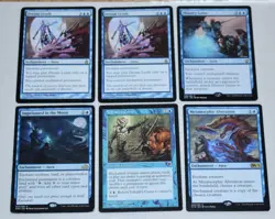 MTG 6x Rare Blue Enchantment Aura Dream Leash, Imprisoned In The Moon & More - Image 2