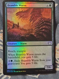 Bramble Wurm FOIL MTG Innistrad Remastered MTG Magic - Image 1