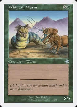 MTG - Whiptail Wurm - Starter 1999 - X1 - (LP) - - Image 1