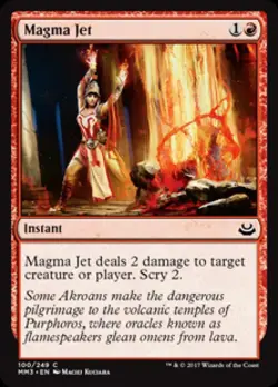 Magma Jet -Foil Medium Play MTG Modern Masters 2017 - Image 1