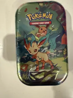 Pokemon TCG: Prismatic Evolutions Mini Tin *Leafeon* New, Factory Sealed - Image 1