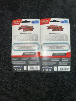 Pokemon Destined Rivals Single Pack Blister EEVEE & Zarude | 2-Pack Lot - Image 2