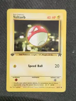 Voltorb Pokemon • Common • 69/82 -Team Rocket - First Edition - Image 1