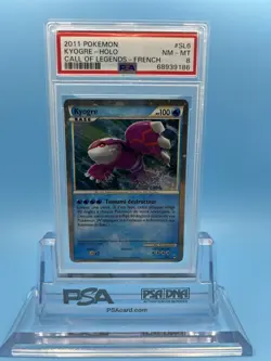 Pokemon Kyogre SL6 Call of Legends Holo PSA 8 Ultra Rare Shiny FRENCH - Image 1