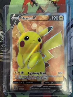 Pikachu V 2022 Pokemon Sword & Shield Brilliant Stars Full Art #157/172 * NM - Image 1