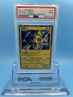 Pokemon PSA 9 MINT Shiny Raikou SL9 Call of Legends Ultra Rare 2011 Holo FRENCH - Image 1