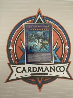 MP24-EN018 Wake Up Your Elemental HERO Quarter Century Secret Rare YuGiOh EU QCR - Image 1