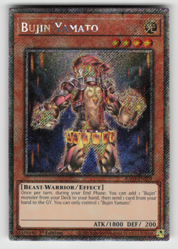 Bujin Yamato Yugioh RA04-EN209 Platinum Secret Rare PSR NM - Image 1