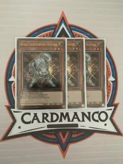 3x Playset YuGiOh Ryko Lightsworn Hunter RA02-EN003 Quarter Century Rare EU QCR - Image 1